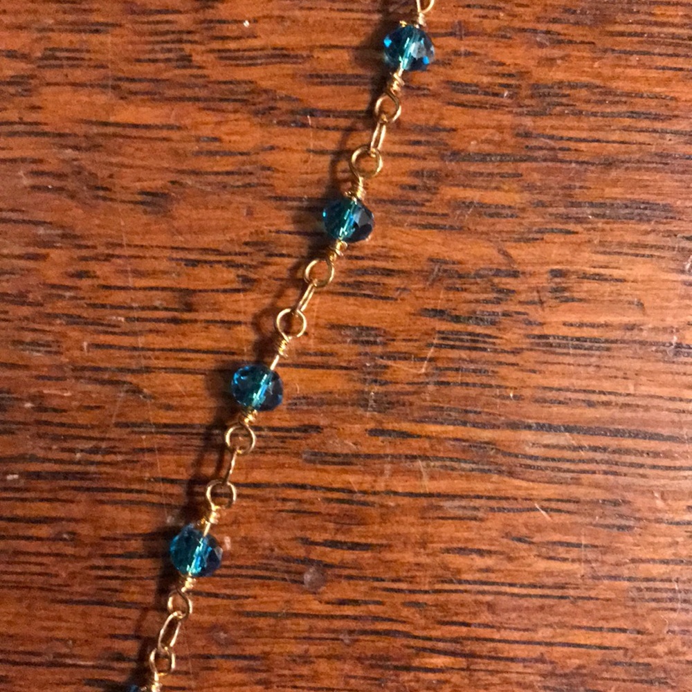 Agate Gold Dipped Pendant Necklace - image 7